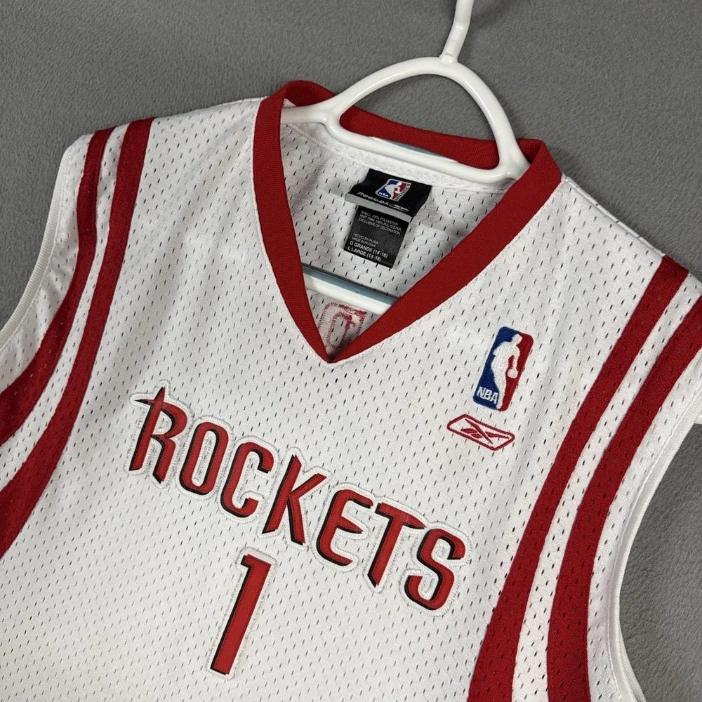 Reebok Houston Rockets Tracy McGrady Jersey White Red Youth Large NBA Team Sport